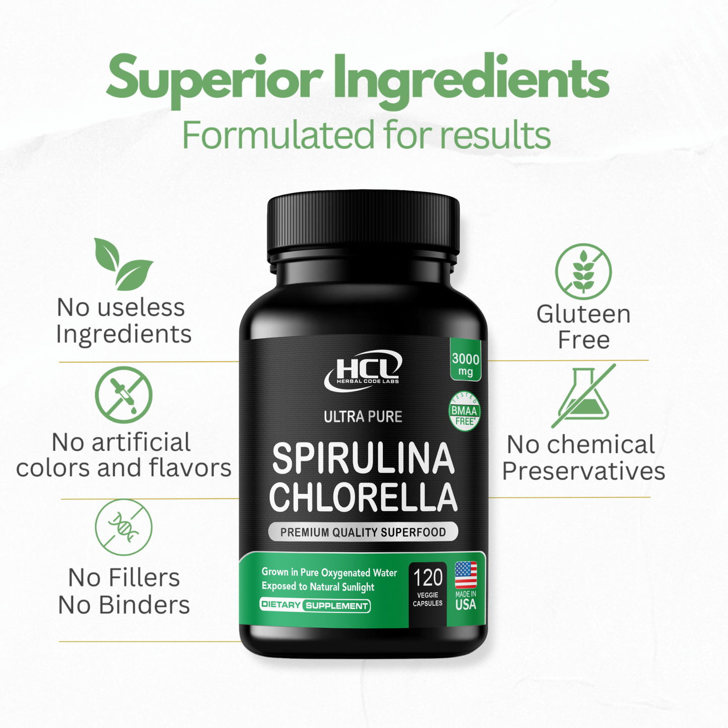 Spirulina Chlorella