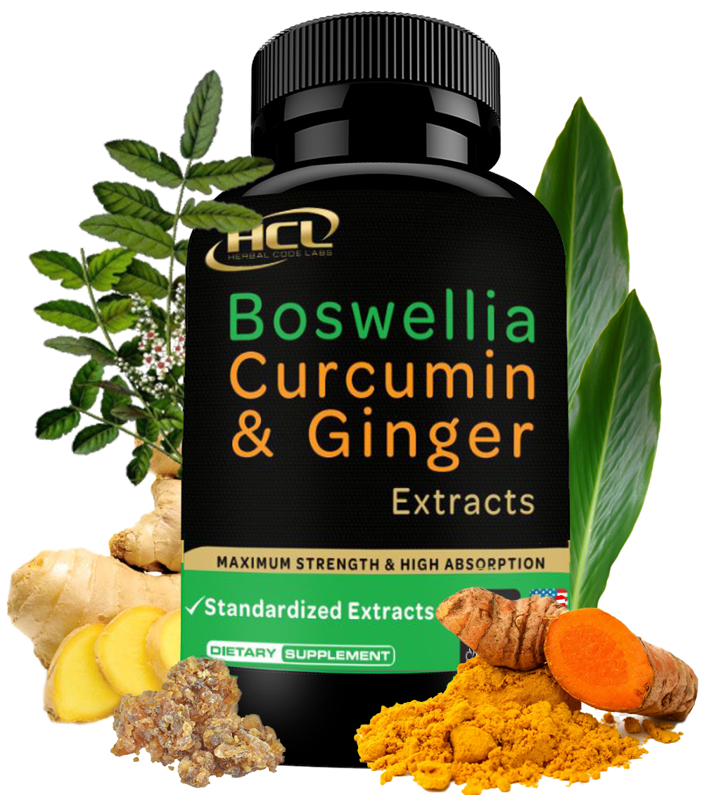 Boswellia Curcumin Ginger Extracts Herbal Code Labs Nutrition