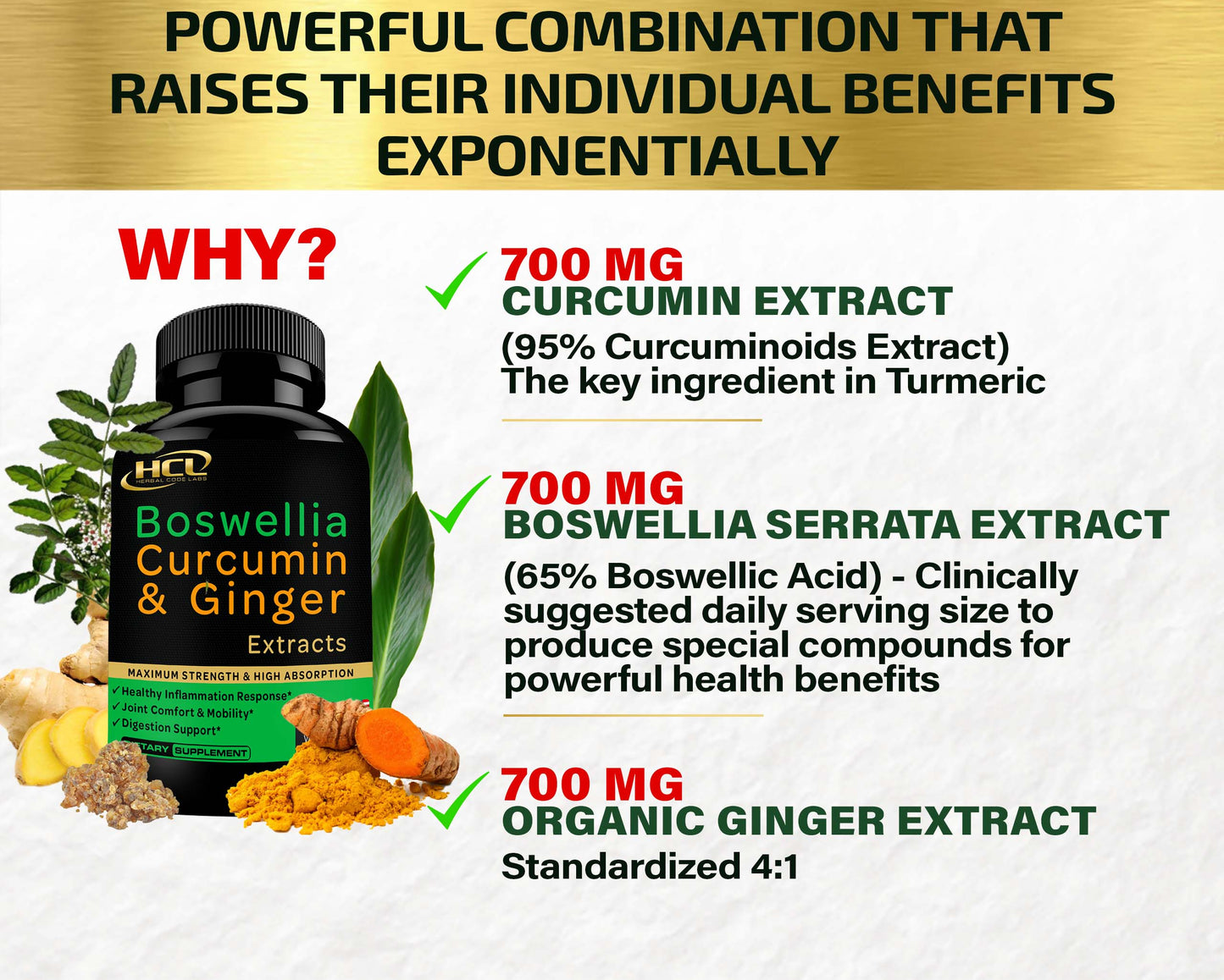 Boswellia Curcumin Ginger Extracts