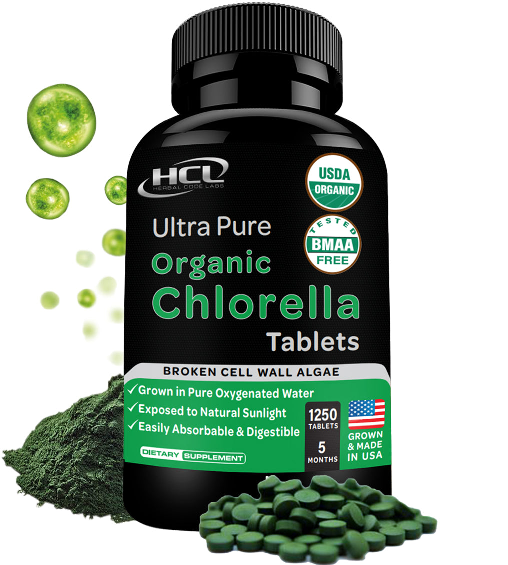 Organic Chlorella Tablets Herbal Code Labs Nutrition