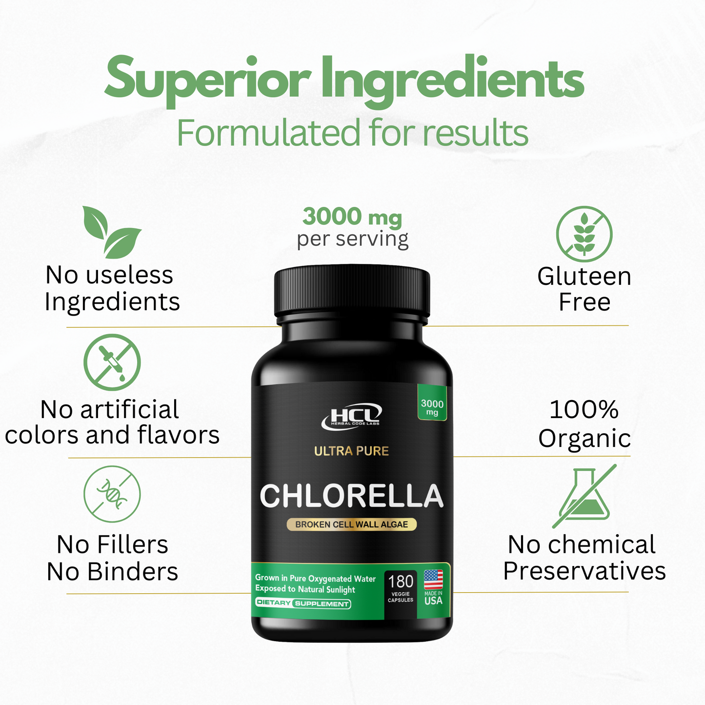 Chlorella Capsules Organic