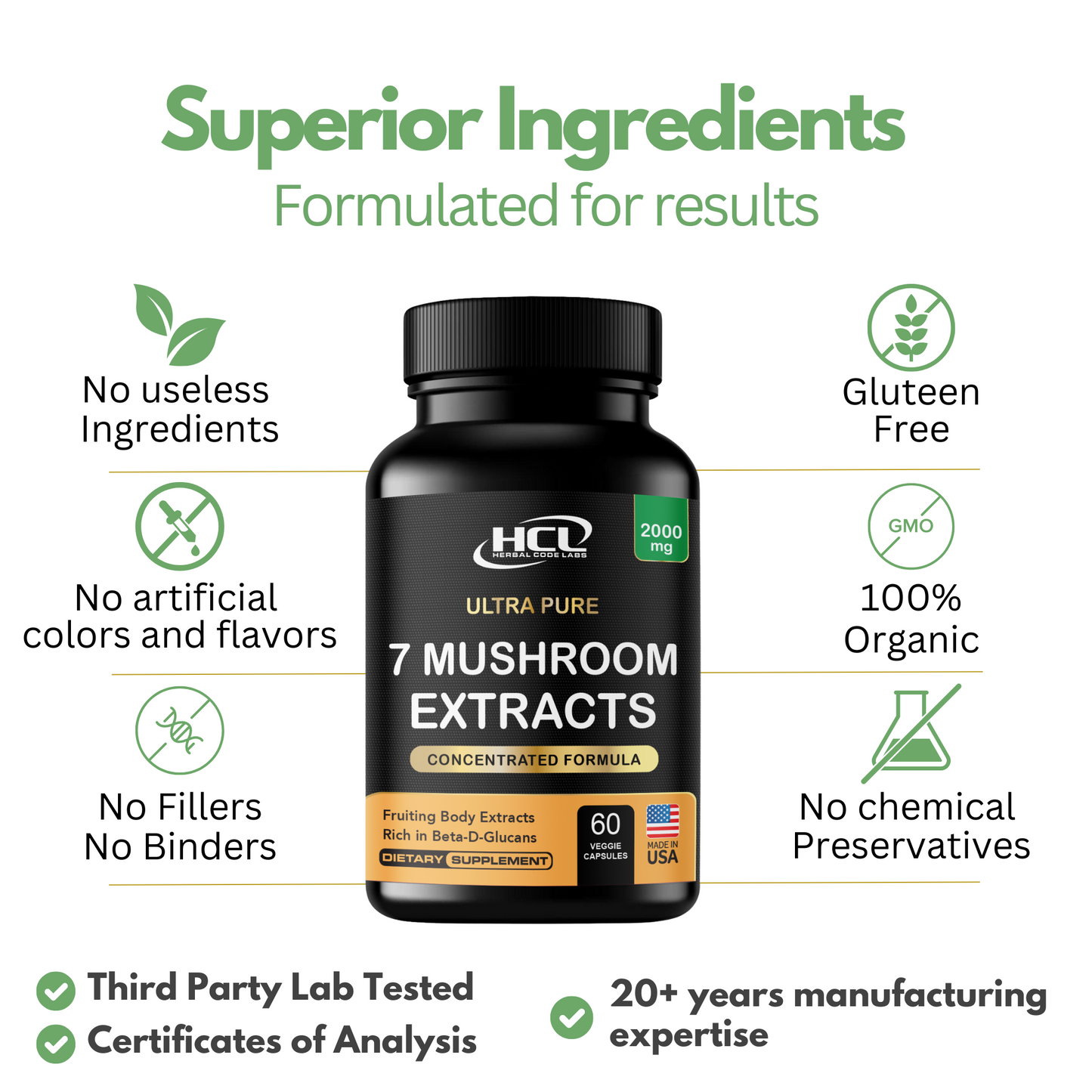 Organic Mushrooms Extract
