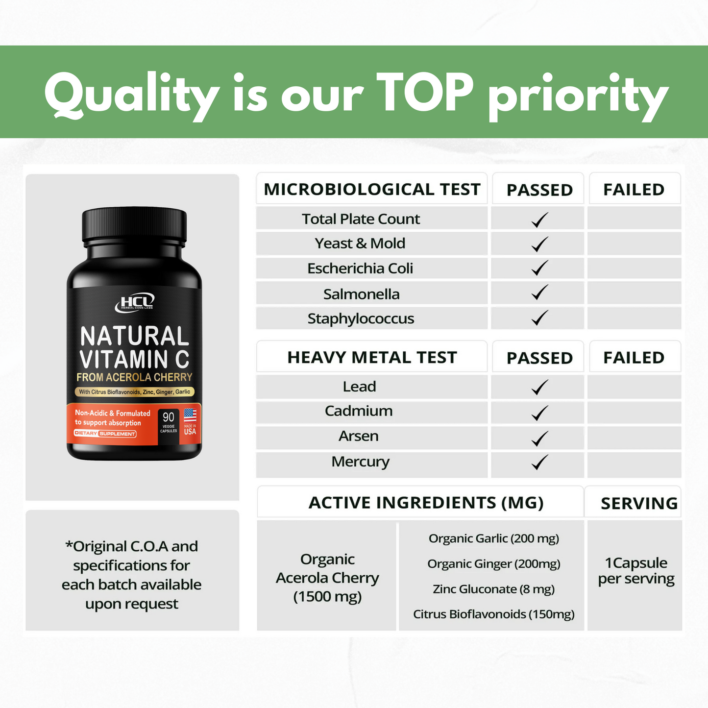 Organic Natural Vitamin C