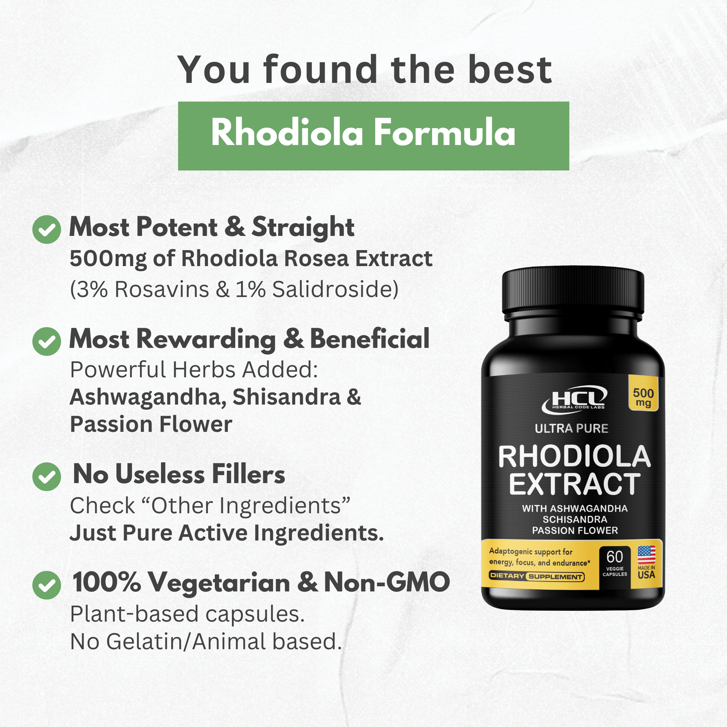Rhodiola Rosea Supplement
