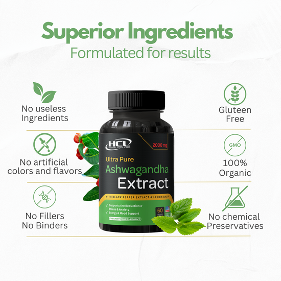 Organic Ashwagandha – HCL HERBAL CODE LABS