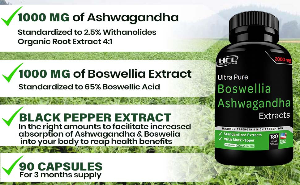 Boswellia Extract and Ashwagandha