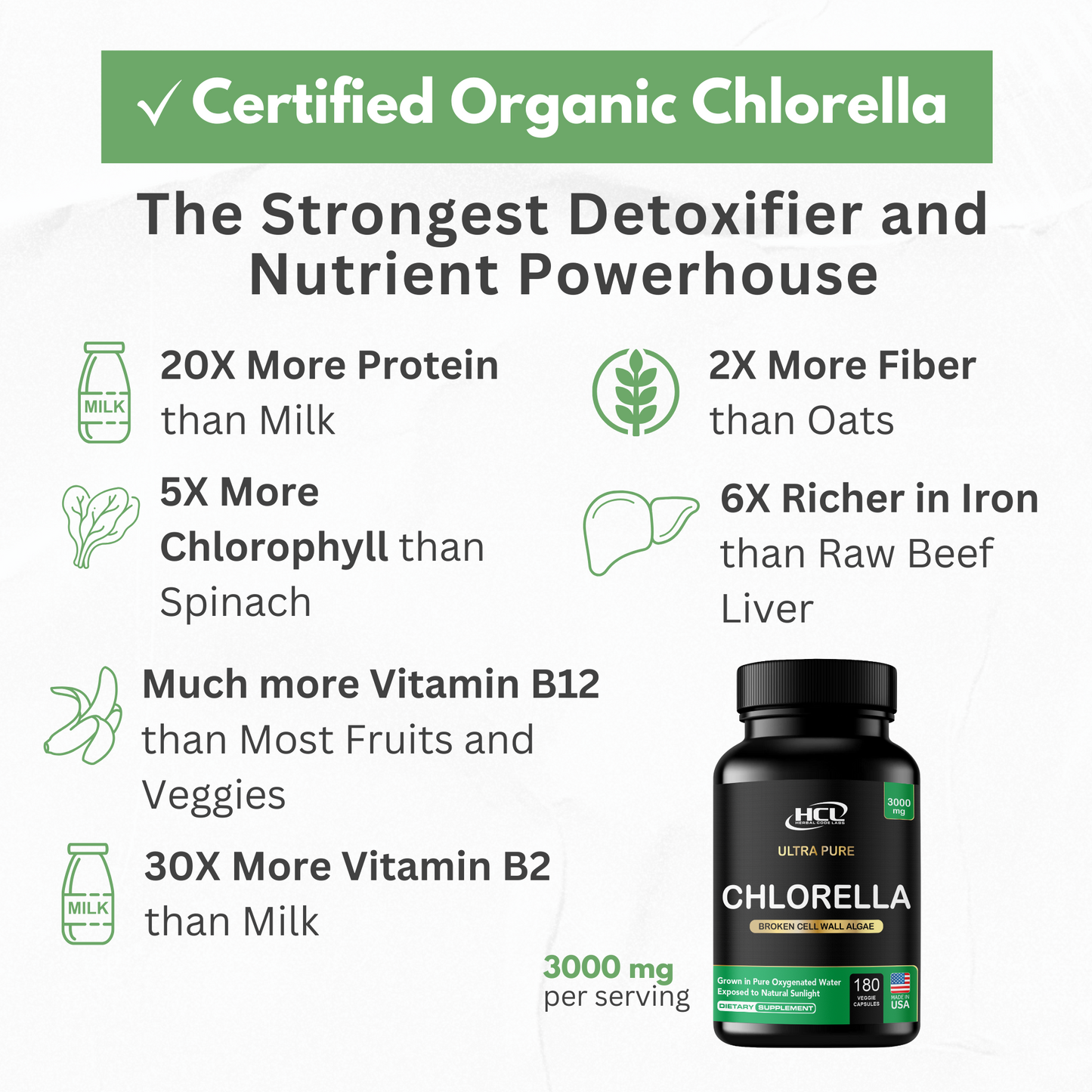 Chlorella Capsules Organic