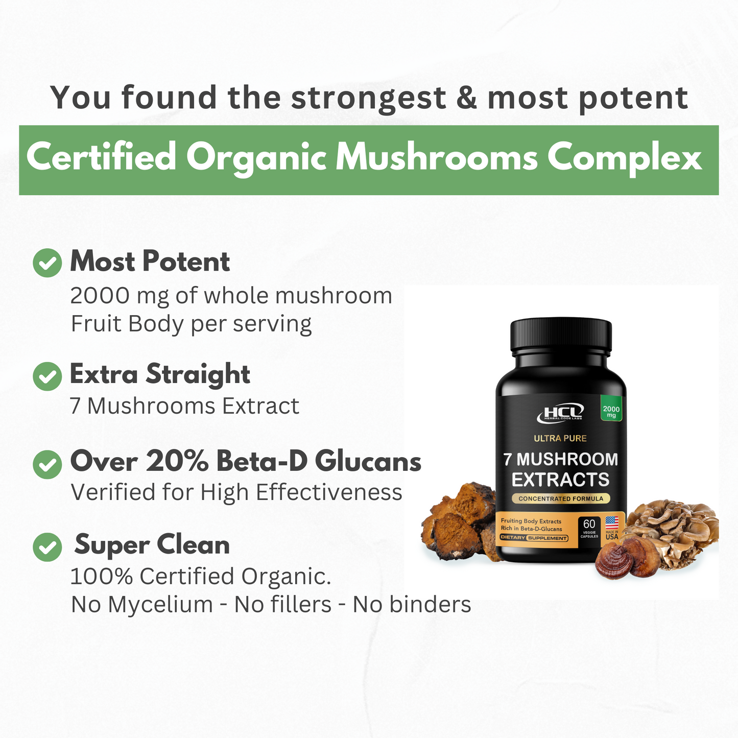 Organic Mushrooms Extract