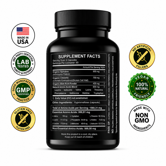 Essential Amino Acids Plant Based Supplement