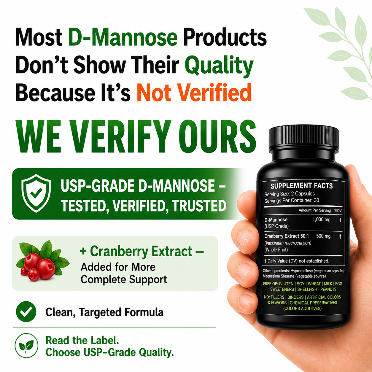 DMannose with Cranberry
