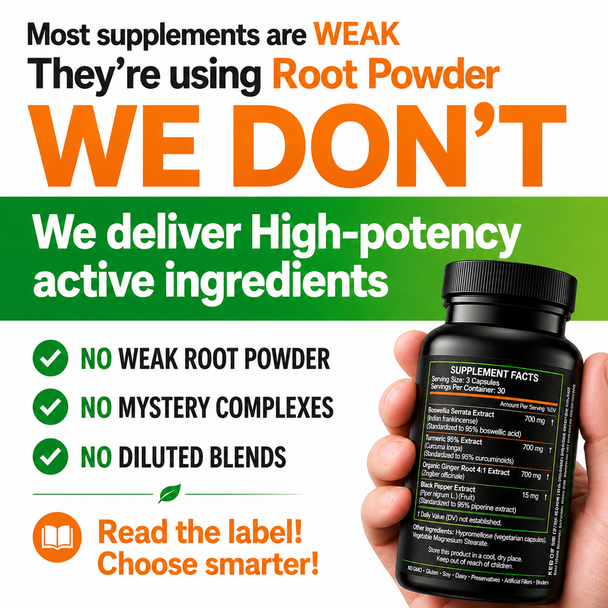 Boswellia Curcumin Ginger Extracts