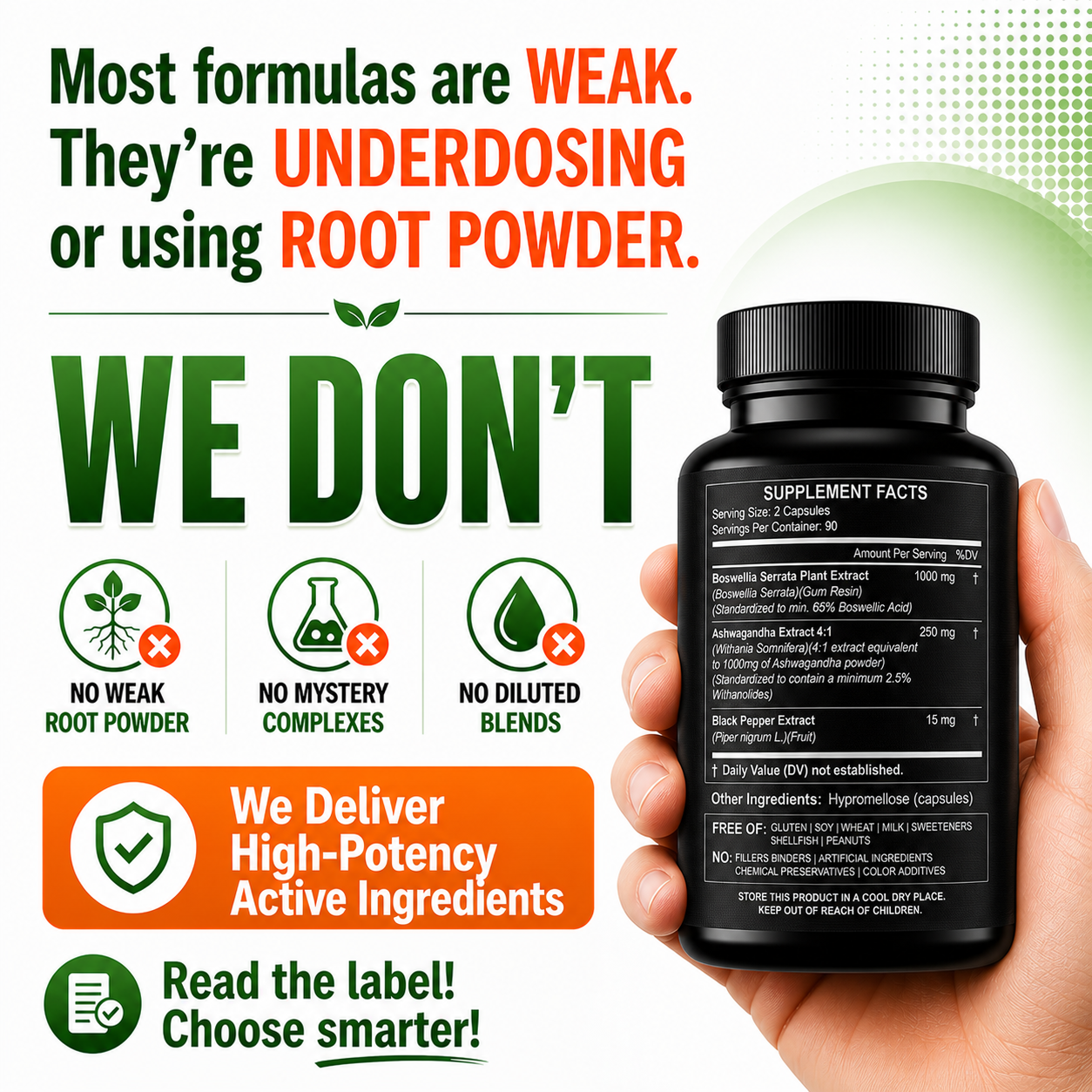 Boswellia Extract and Ashwagandha