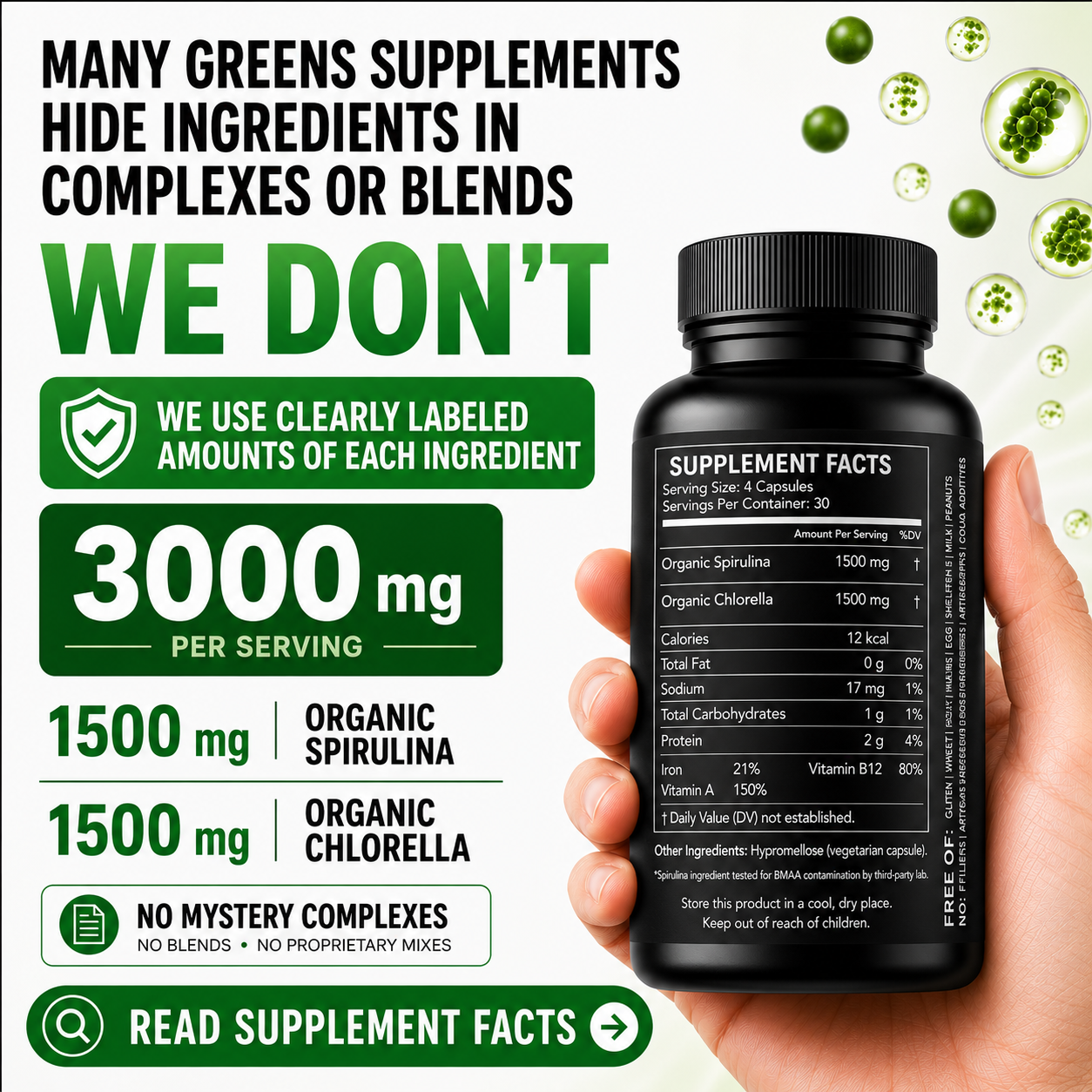 Spirulina Chlorella
