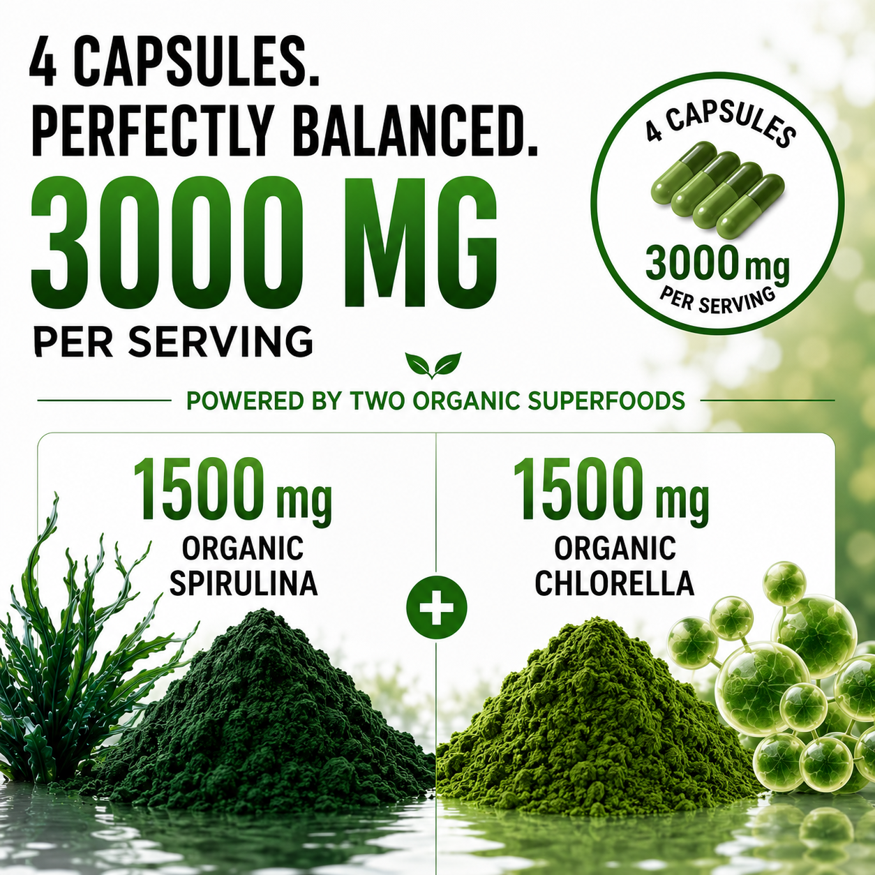 Spirulina Chlorella