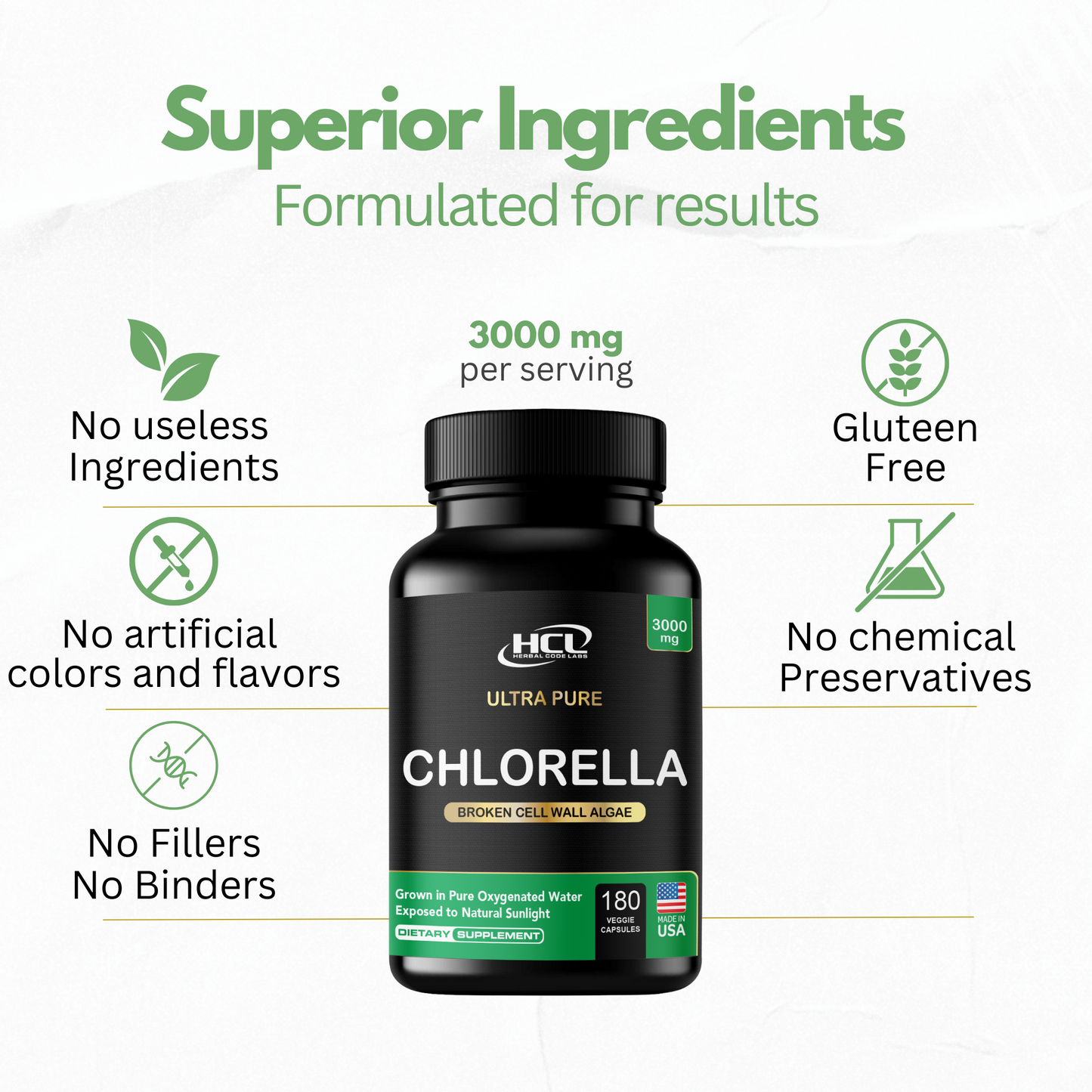 Chlorella Capsules Organic