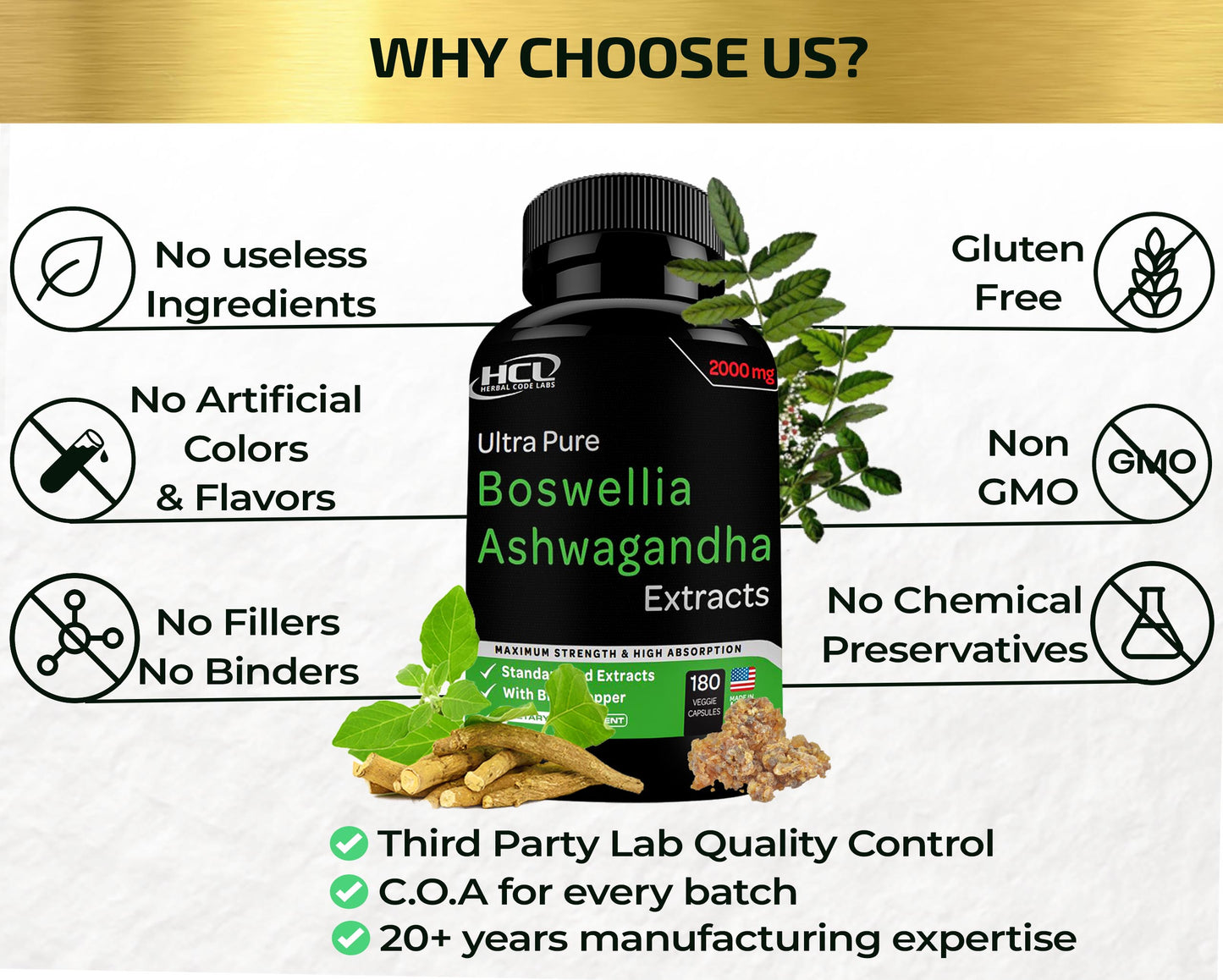 Boswellia Extract and Ashwagandha