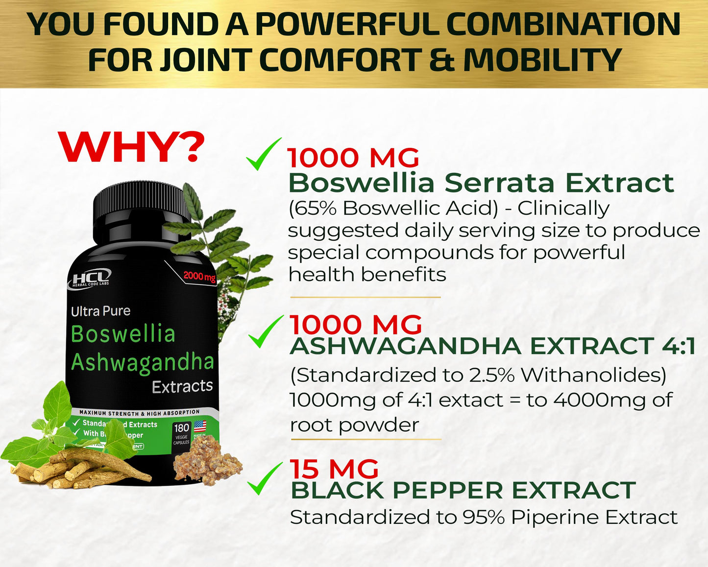 Boswellia Extract and Ashwagandha