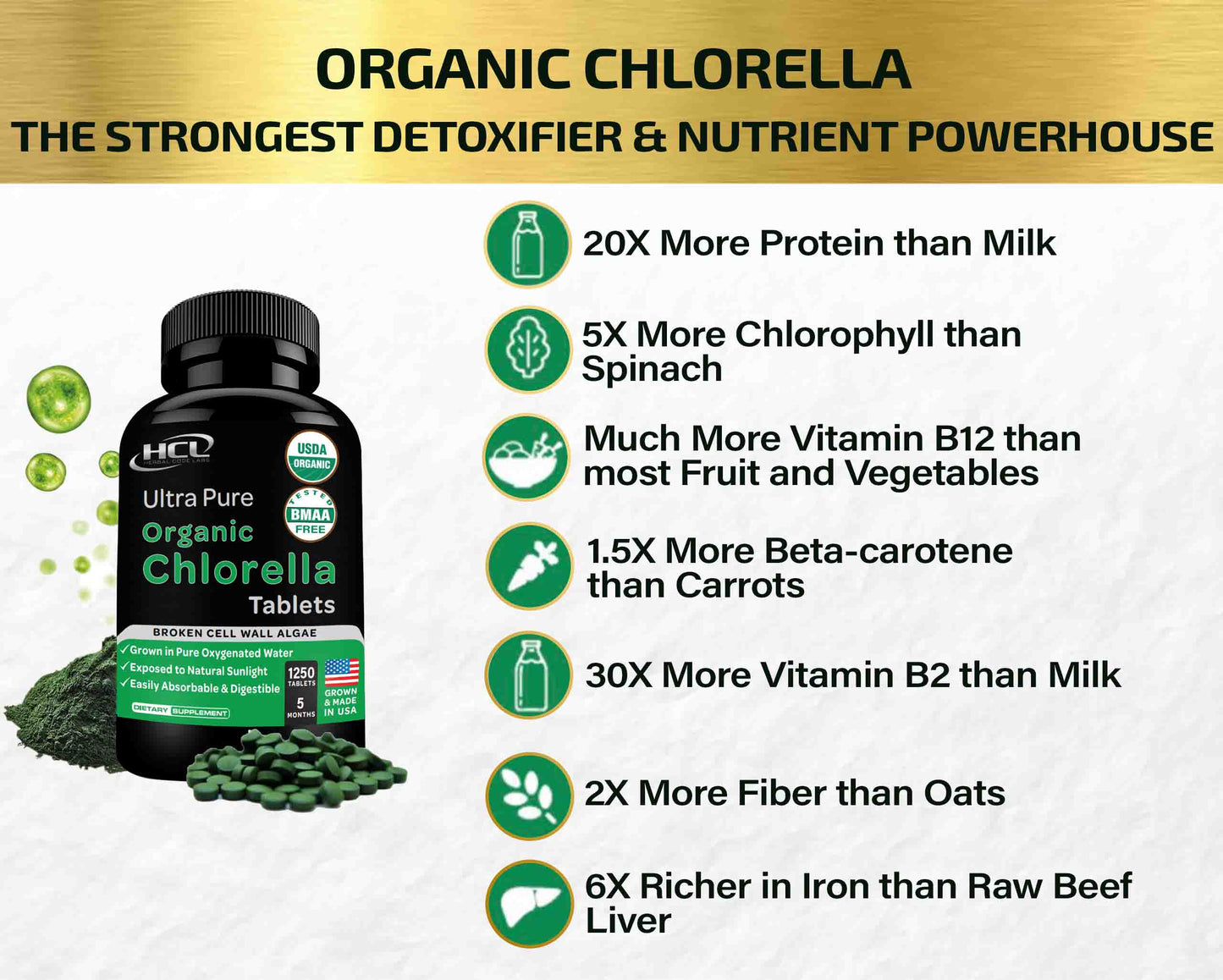 Organic Chlorella Tablets