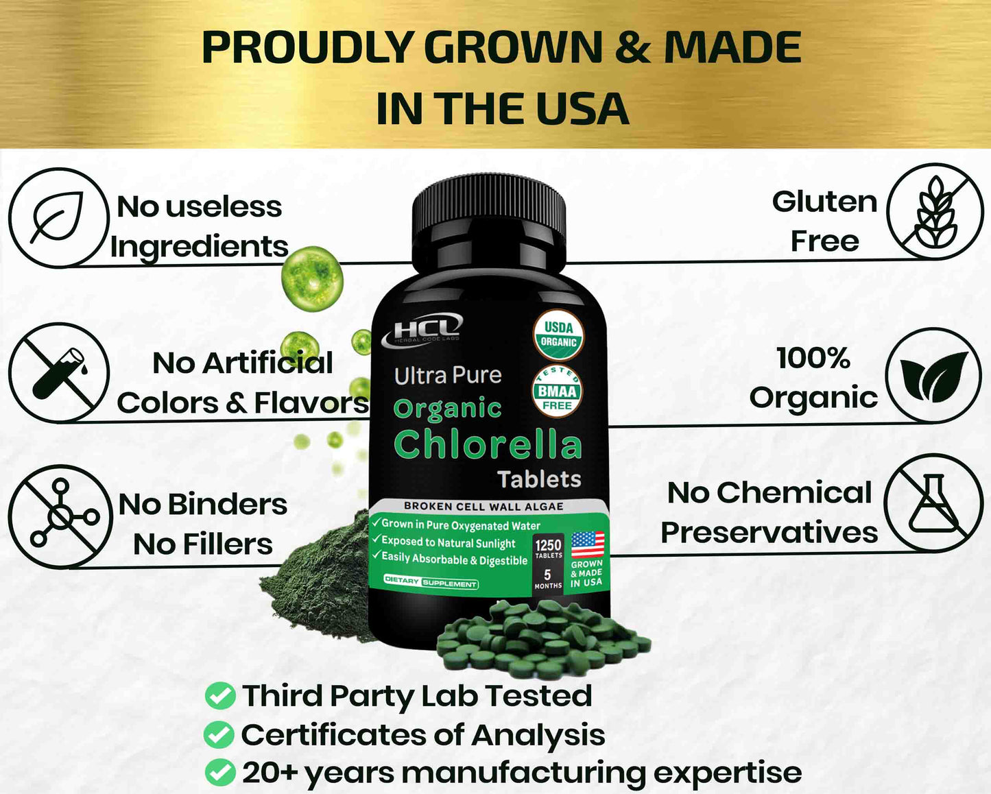 Organic Chlorella Tablets