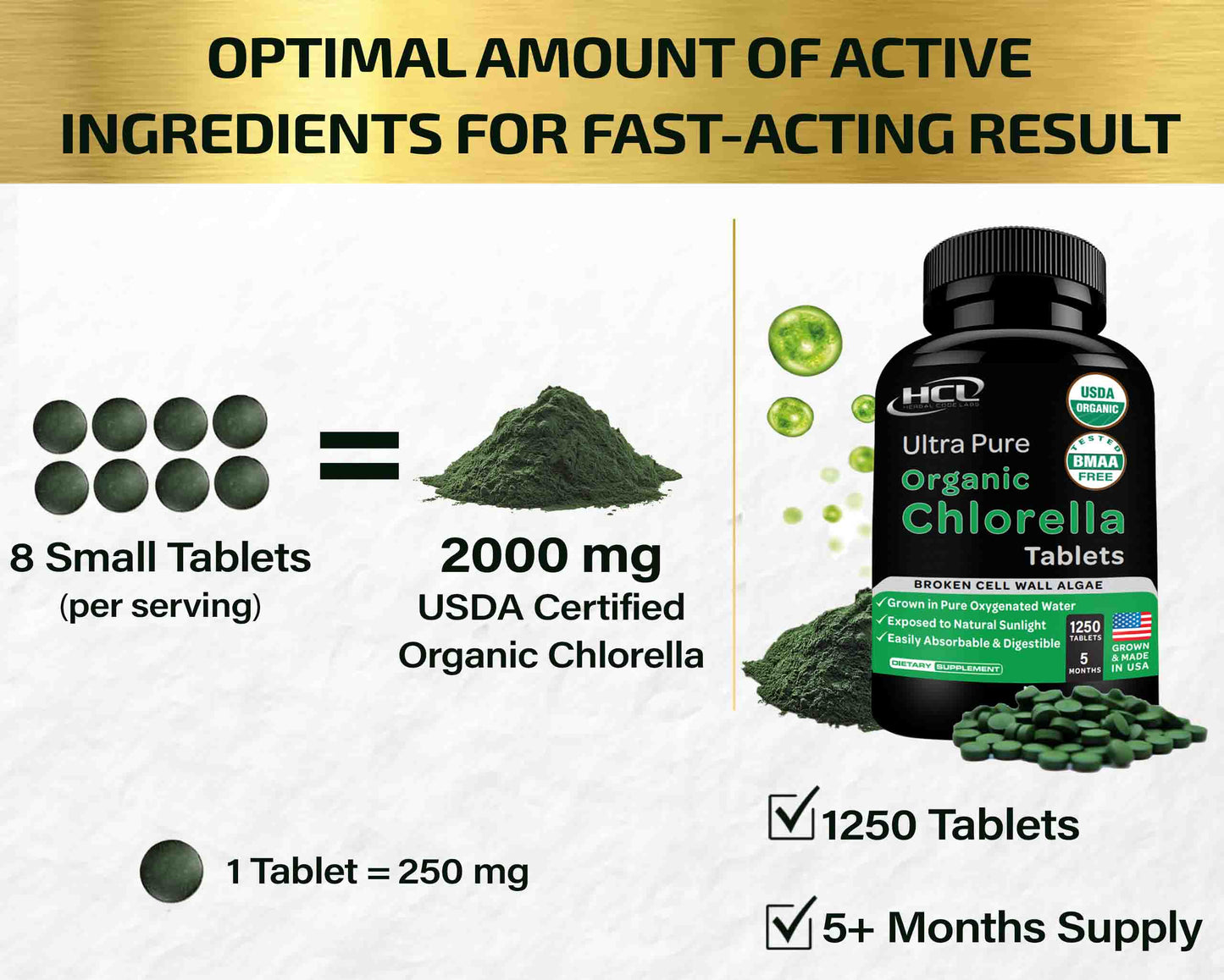 Organic Chlorella Tablets