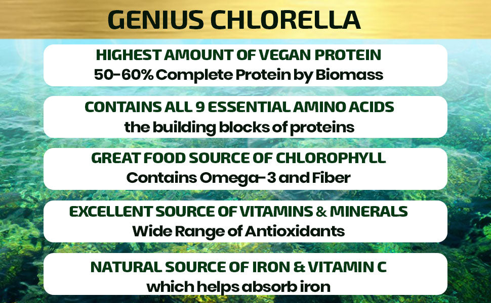 Organic Spirulina Chlorella Tablets