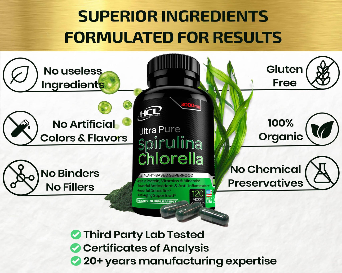 Spirulina Chlorella Organic