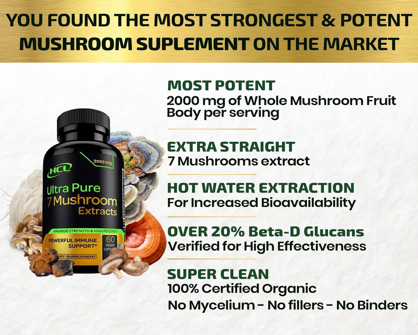 Organic Mushrooms Extract