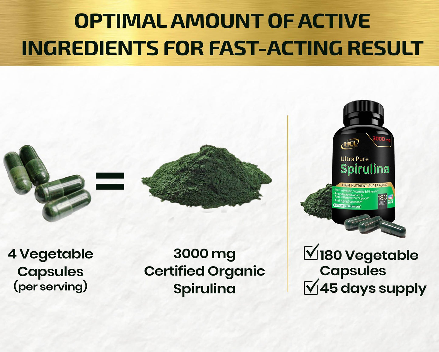 Spirulina Capsules Organic